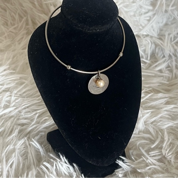 Vantel Pearls Silver Tone Freshwater Pearl Charm Bracelet Starter - Picture 5 of 9